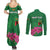 Personalized Zambia Couples Matching Summer Maxi Dress and Long Sleeve Button Shirt Icitungu ca Zambia Bougainvillea - Wonder Print Shop