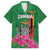 Personalized Zambia Family Matching Short Sleeve Bodycon Dress and Hawaiian Shirt Icitungu ca Zambia Bougainvillea - Wonder Print Shop