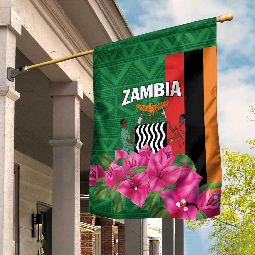 Zambia Garden Flag Icitungu ca Zambia Bougainvillea - Wonder Print Shop