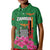 Personalized Zambia Kid Polo Shirt Icitungu ca Zambia Bougainvillea - Wonder Print Shop