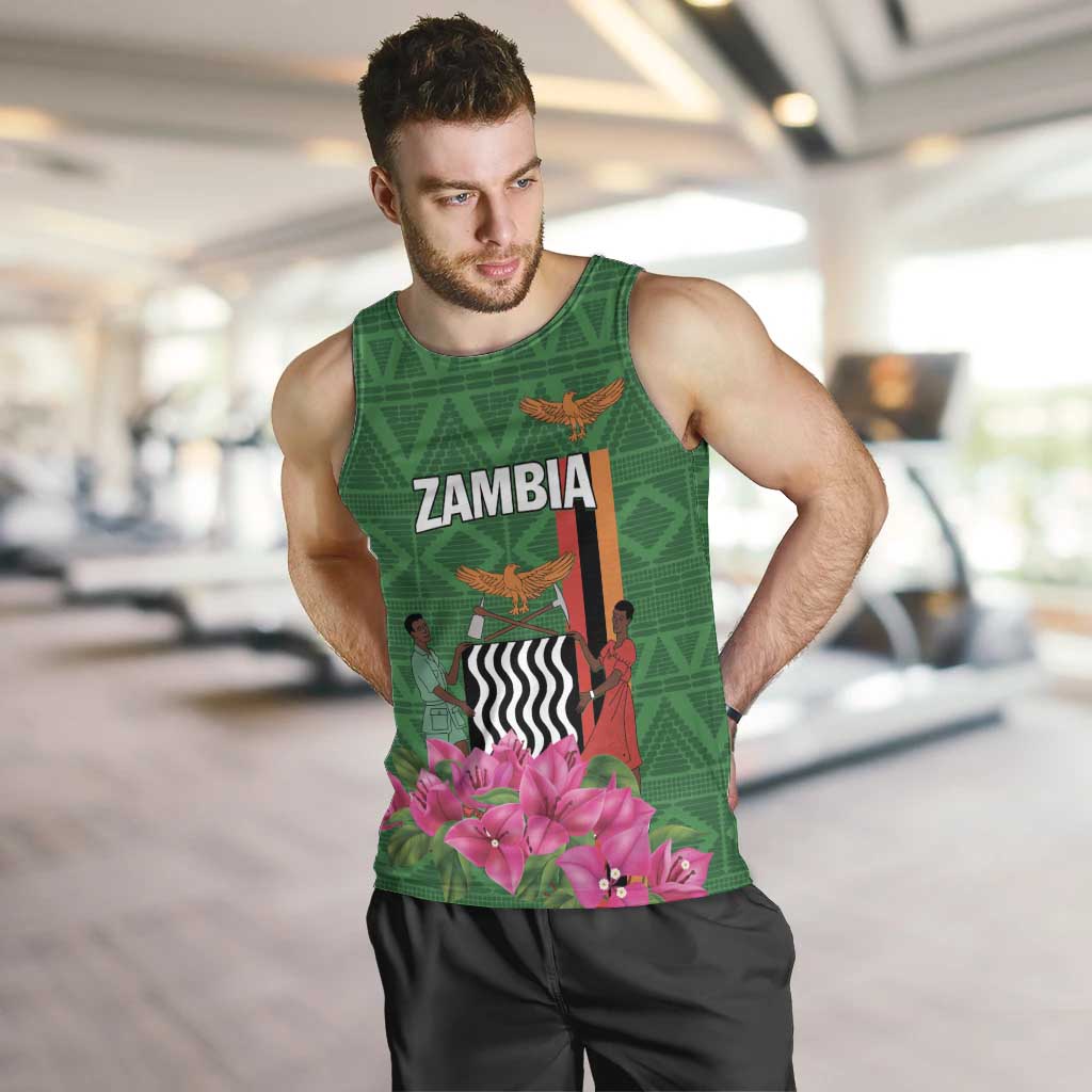 Personalized Zambia Men Tank Top Icitungu ca Zambia Bougainvillea - Wonder Print Shop