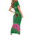 Personalized Zambia Short Sleeve Bodycon Dress Icitungu ca Zambia Bougainvillea - Wonder Print Shop