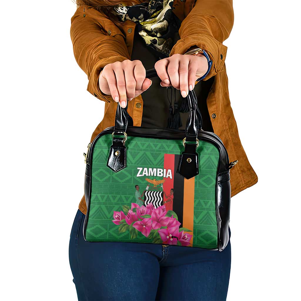 Zambia Shoulder Handbag Icitungu ca Zambia Bougainvillea