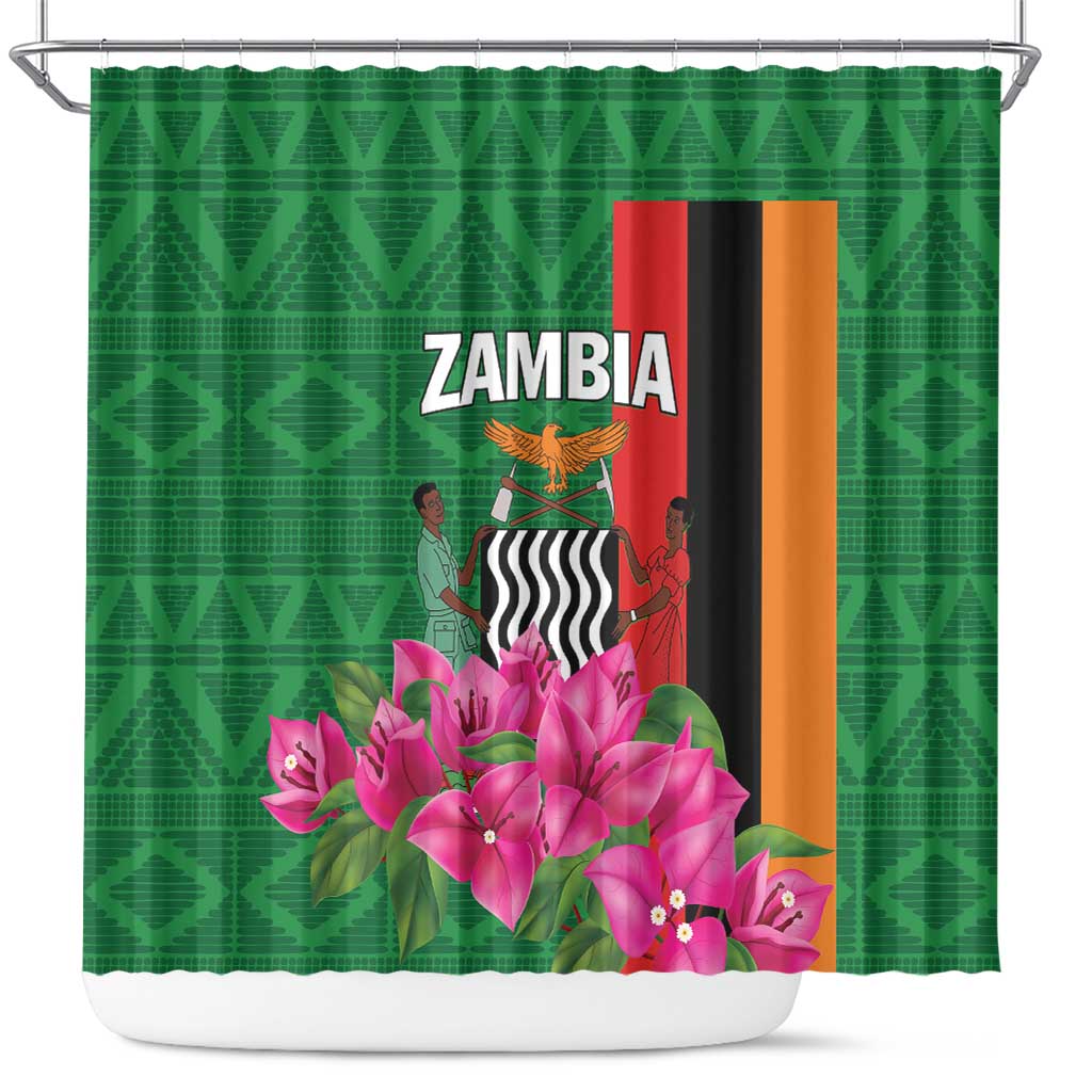 Zambia Shower Curtain Icitungu ca Zambia Bougainvillea