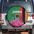 Zambia Spare Tire Cover Icitungu ca Zambia Bougainvillea - Wonder Print Shop