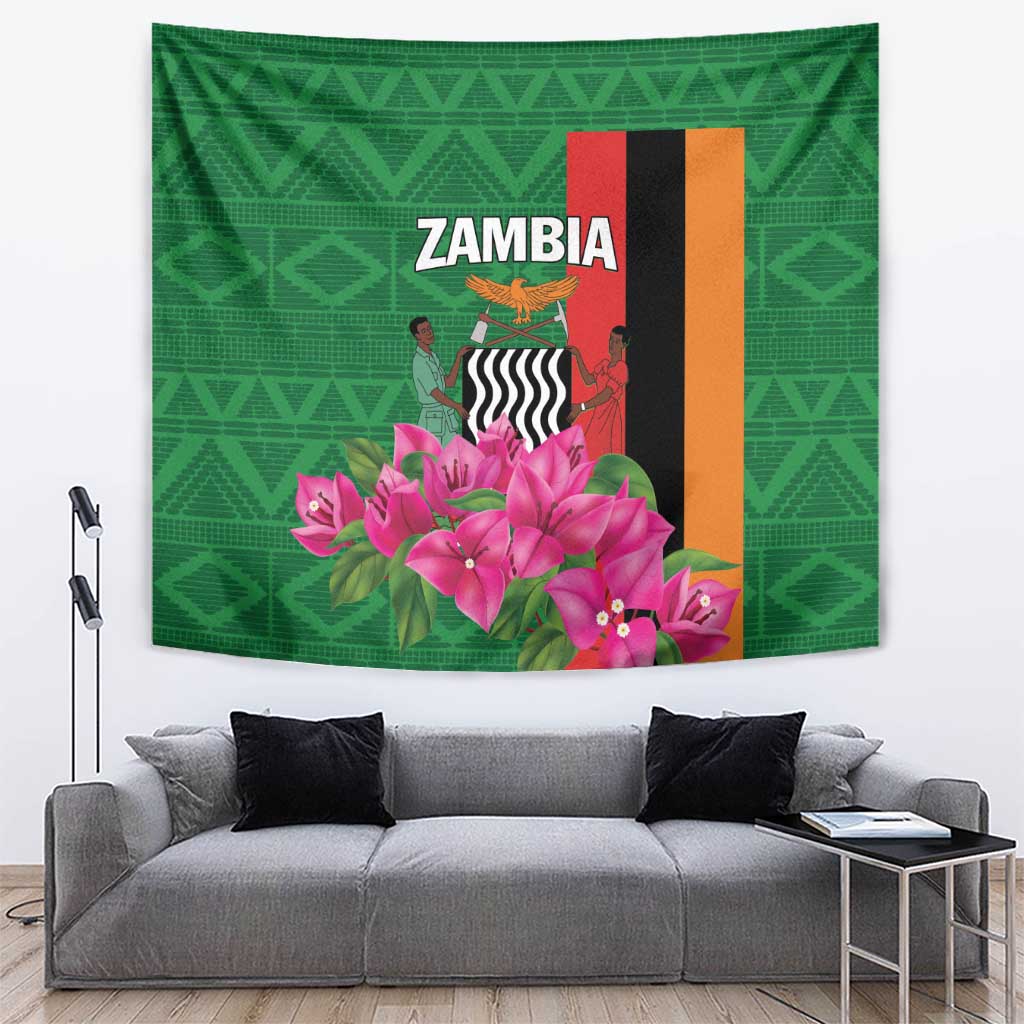 Zambia Tapestry Icitungu ca Zambia Bougainvillea