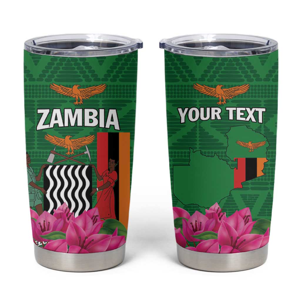 Personalized Zambia Tumbler Cup Icitungu ca Zambia Bougainvillea