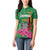 Personalized Zambia Women Polo Shirt Icitungu ca Zambia Bougainvillea - Wonder Print Shop