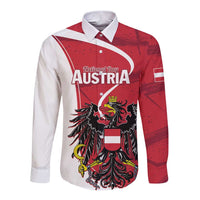 Long-sleeve button shirt, red/white eagle graphic with 'National Day' text (front)