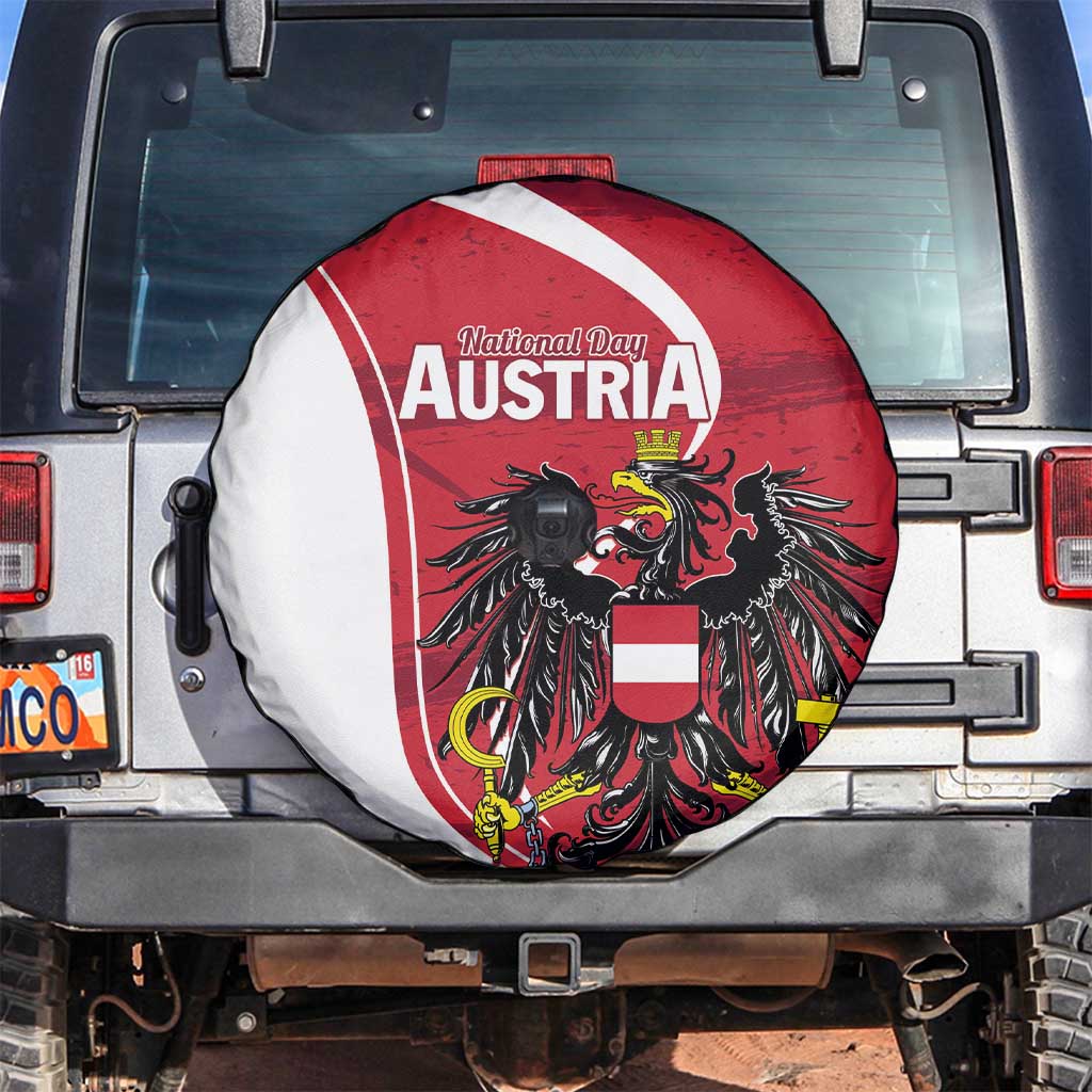 Austria National Day Spare Tire Cover Republik Osterreich Black Eagle - Wonder Print Shop