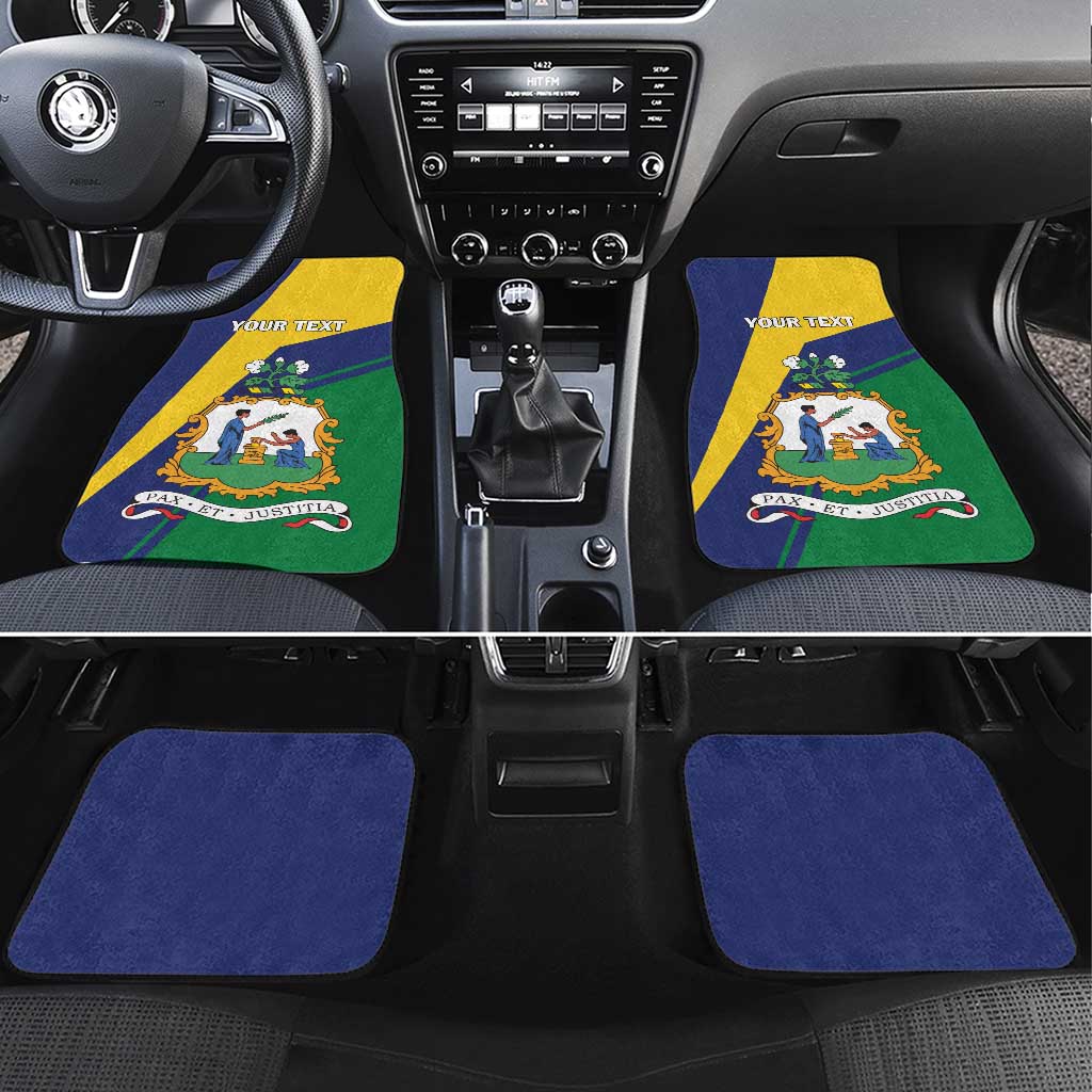 Saint Vincent and the Grenadines Car Mats Pax et Justitia Cannonball Flower - Wonder Print Shop