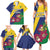 Personalized Saint Vincent and the Grenadines Family Matching Summer Maxi Dress and Hawaiian Shirt Pax et Justitia Cannonball Flower - Wonder Print Shop