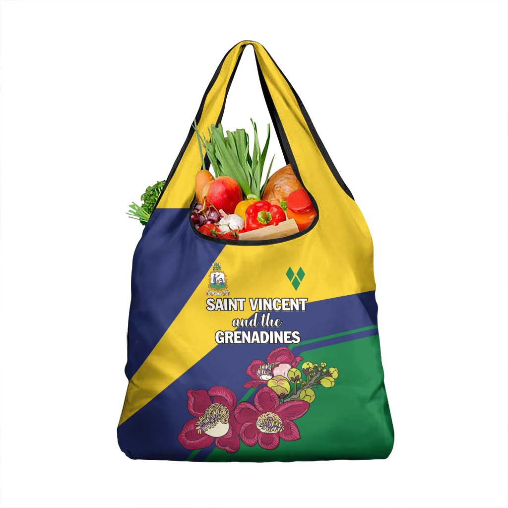 Saint Vincent and the Grenadines Grocery Bag Pax et Justitia Cannonball Flower