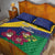 Saint Vincent and the Grenadines Quilt Bed Set Pax et Justitia Cannonball Flower - Wonder Print Shop