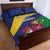 Saint Vincent and the Grenadines Quilt Bed Set Pax et Justitia Cannonball Flower - Wonder Print Shop