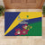 Saint Vincent and the Grenadines Rubber Doormat Pax et Justitia Cannonball Flower - Wonder Print Shop