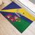 Saint Vincent and the Grenadines Rubber Doormat Pax et Justitia Cannonball Flower - Wonder Print Shop