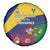 Saint Vincent and the Grenadines Spare Tire Cover Pax et Justitia Cannonball Flower - Wonder Print Shop