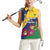 Personalized Saint Vincent and the Grenadines Women Sleeveless Polo Shirt Pax et Justitia Cannonball Flower - Wonder Print Shop