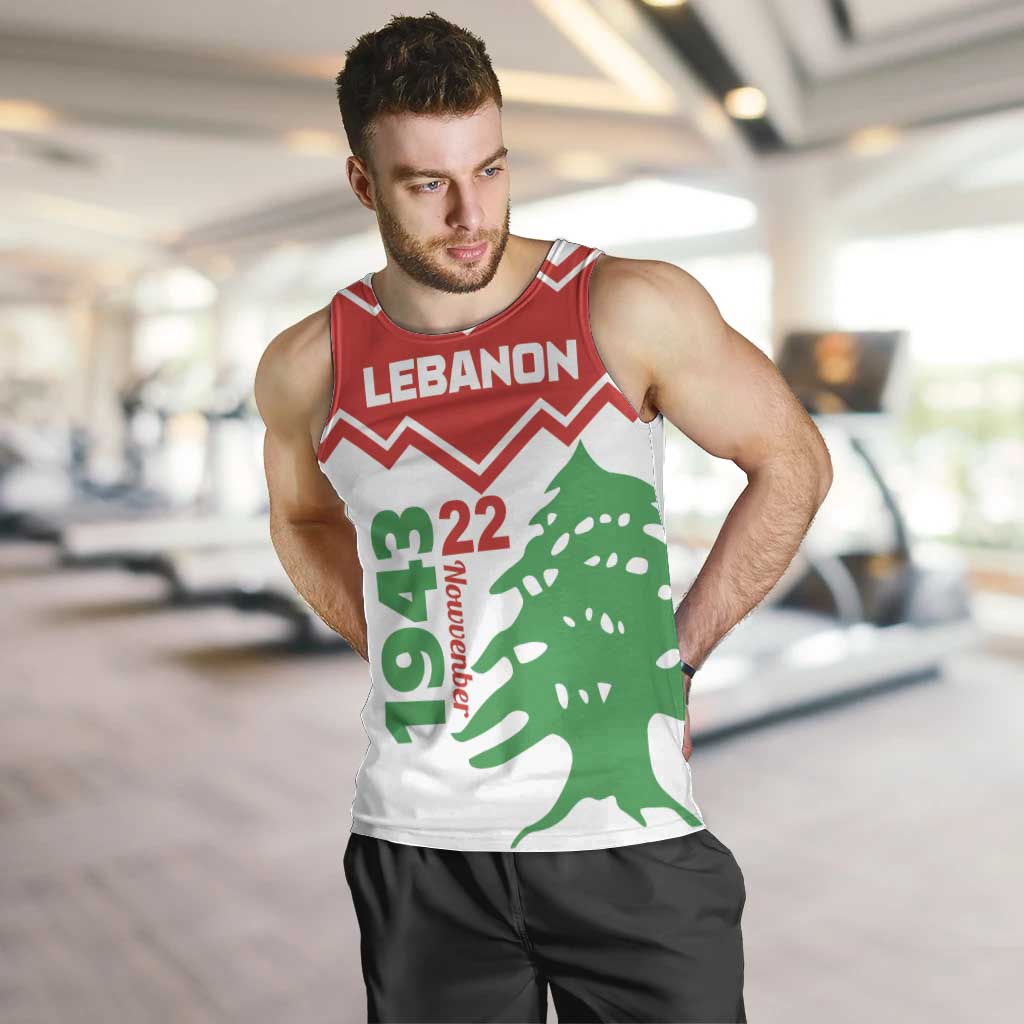 Personalized Lebanon Independence Day Men Tank Top Cedrus libani - Wonder Print Shop