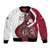 Personalized Latvia Bomber Jacket Dievs sveti Latviju - Wonder Print Shop