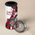 Personalized Latvia 4 in 1 Can Cooler Tumbler Dievs sveti Latviju! - Wonder Print Shop