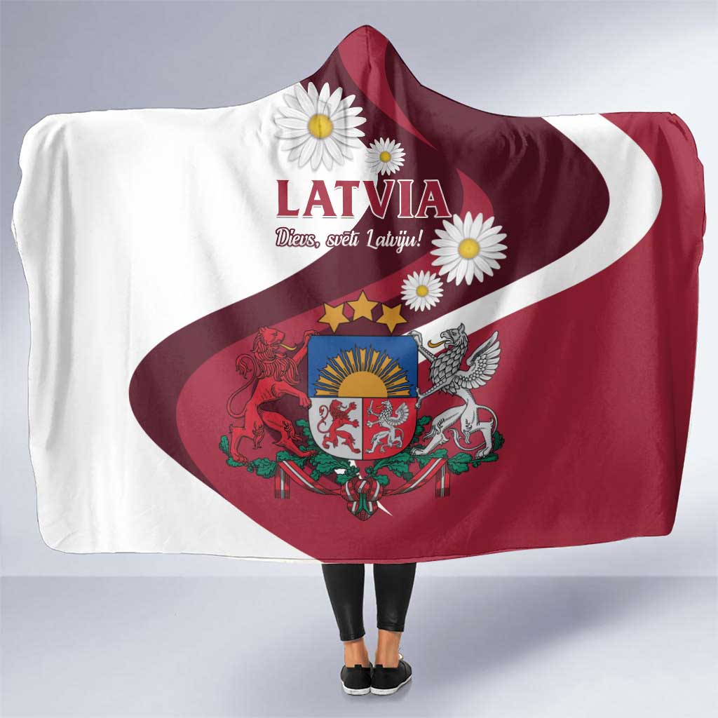 Latvia Hooded Blanket Dievs sveti Latviju