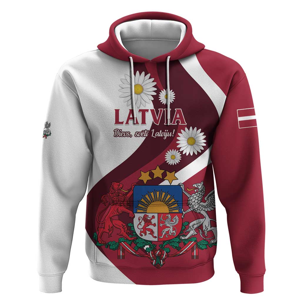 Personalized Latvia Hoodie Dievs sveti Latviju - Wonder Print Shop