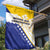 Bosnia and Herzegovina Garden Flag Stars With Golden Lily