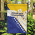 Bosnia and Herzegovina Garden Flag Stars With Golden Lily