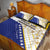 Bosnia and Herzegovina Quilt Bed Set Stars With Golden Lily - Wonder Print Shop