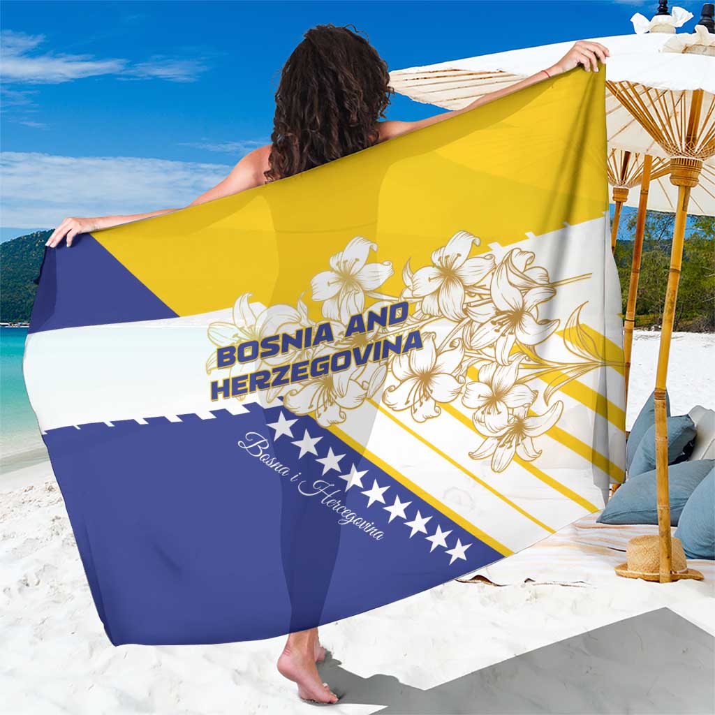 Bosnia and Herzegovina Sarong Stars With Golden Lily