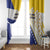 Bosnia and Herzegovina Window Curtain Stars With Golden Lily