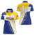 Personalized Bosnia and Herzegovina Women Polo Shirt Stars With Golden Lily - Wonder Print Shop