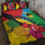 Barbuda Quilt Bed Set Frigate Bird Tropical Style - Wonder Print Shop