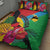 Barbuda Quilt Bed Set Frigate Bird Tropical Style - Wonder Print Shop