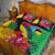 Barbuda Quilt Bed Set Frigate Bird Tropical Style - Wonder Print Shop