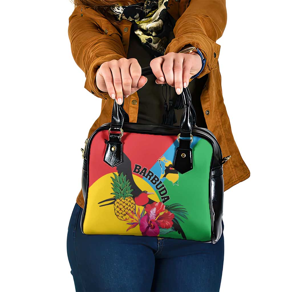 Barbuda Shoulder Handbag Frigate Bird Tropical Style - Wonder Print Shop