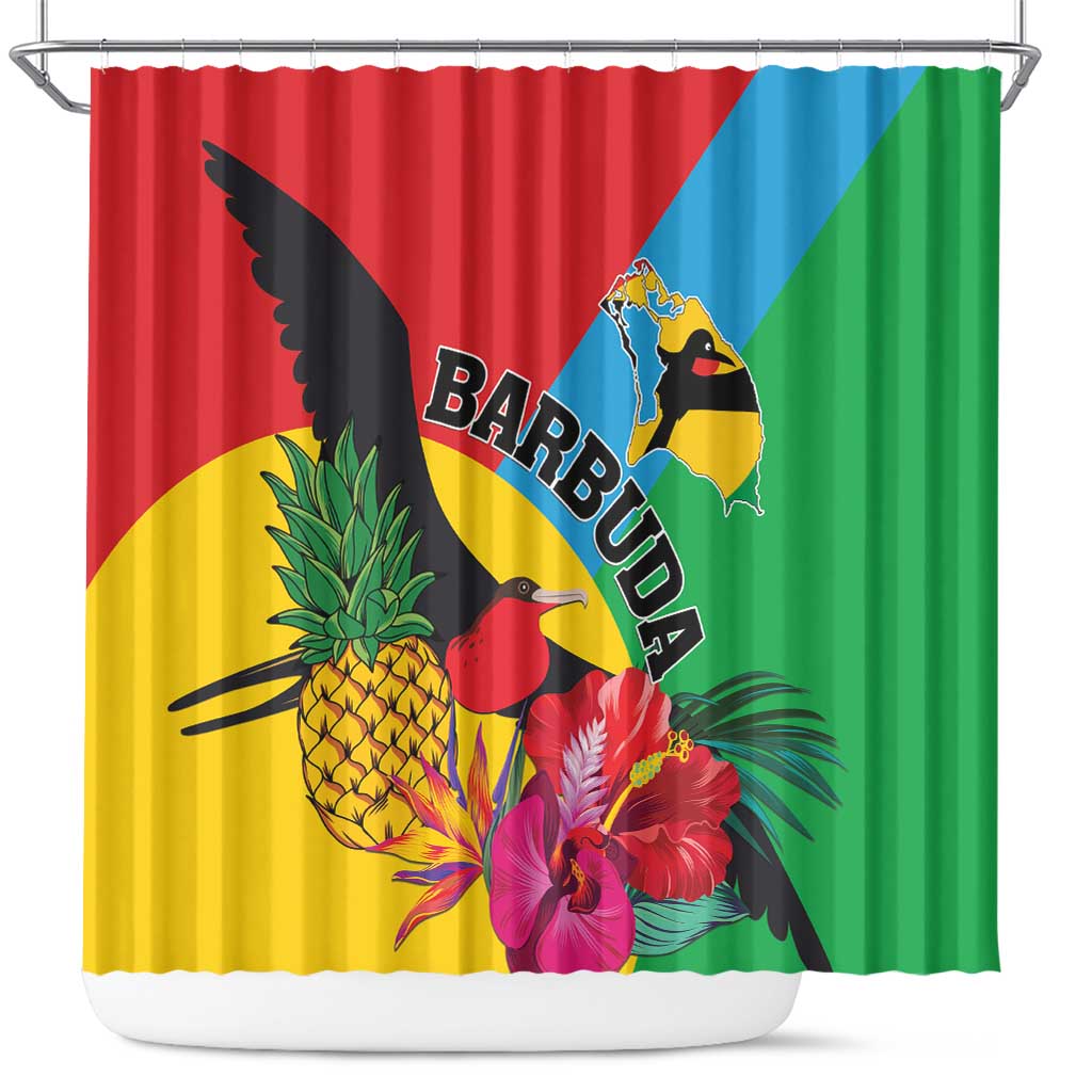 Barbuda Shower Curtain Frigate Bird Tropical Style - Wonder Print Shop