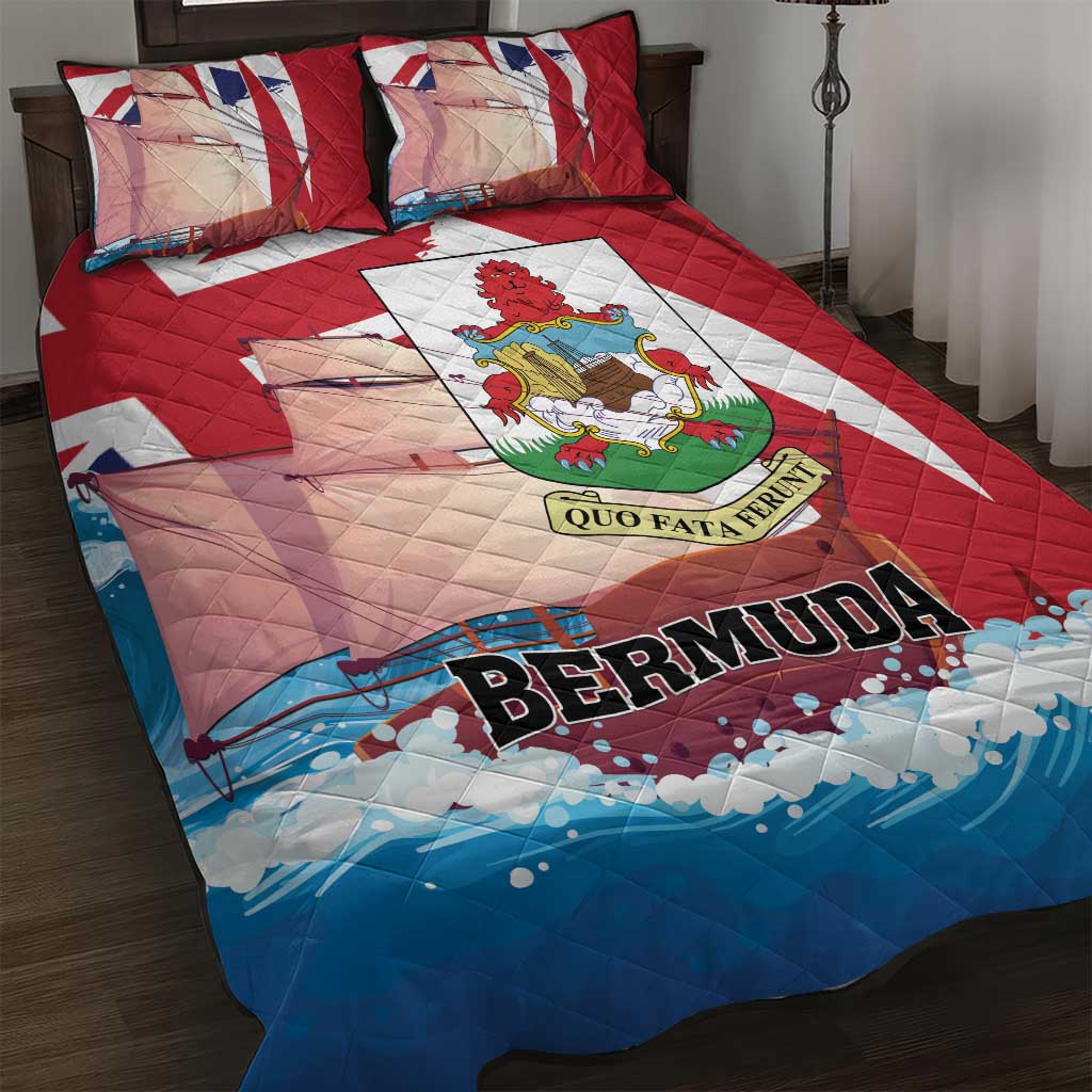 Bermuda Quilt Bed Set Quo Fata Ferunt - Wonder Print Shop