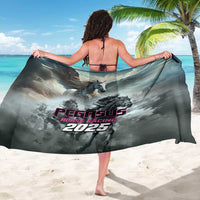 Gray Pegasus Horse Racing sarong, back drape with Pegasus 2025 logo