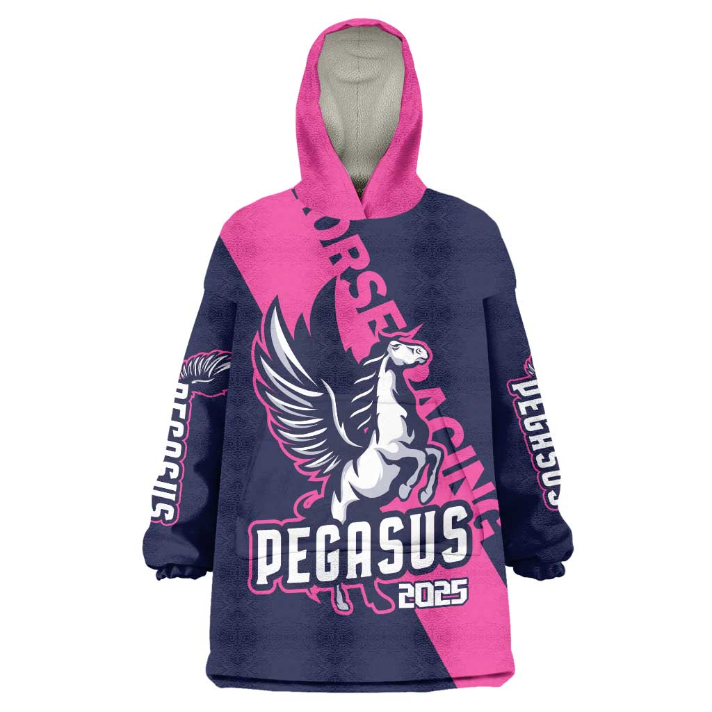 Personalized Pegasus Horse Racing 2025 Wearable Blanket Hoodie Where Champions Rise