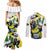 Jamaica Couples Matching Mermaid Dress and Long Sleeve Button Shirt Proud to be Lightning Bolt