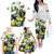 Jamaica Family Matching Off The Shoulder Long Sleeve Dress and Hawaiian Shirt Proud to be Lightning Bolt - Wonder Print Shop