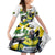 Jamaica Family Matching Off Shoulder Maxi Dress and Hawaiian Shirt Proud to be Lightning Bolt - Wonder Print Shop