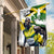 Jamaica Garden Flag Proud to be Lightning Bolt - Wonder Print Shop