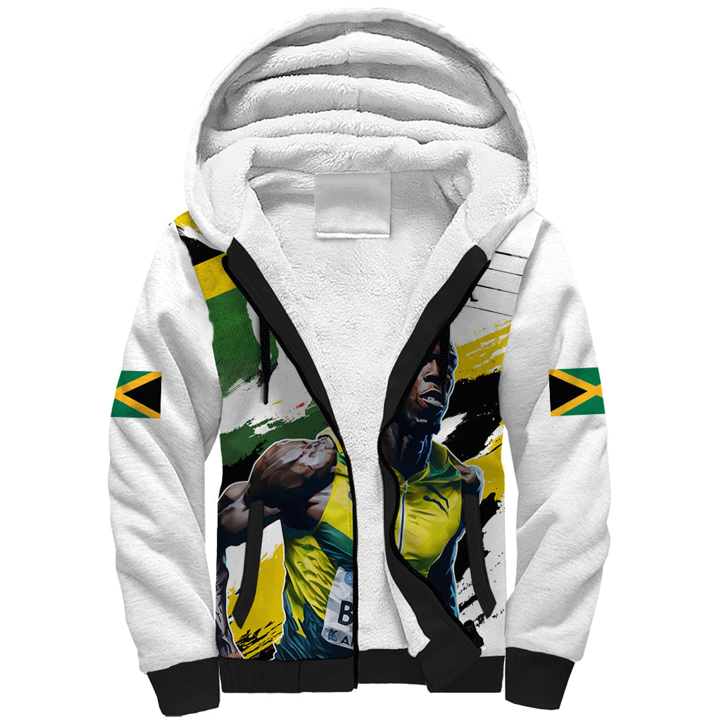 Jamaica Sherpa Hoodie Proud to be Lightning Bolt