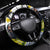 Jamaica Steering Wheel Cover Proud to be Lightning Bolt