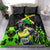 Jamaica Lightning Bolt Bedding Set Proud of Jumieka Splash Style Black Color - Wonder Print Shop