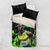 Jamaica Lightning Bolt Bedding Set Proud of Jumieka Splash Style Black Color - Wonder Print Shop